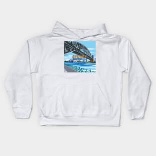 Sydney Harbour Bridge, Australia Kids Hoodie